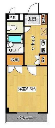 エクセラージュ(1K/2階)の間取り写真
