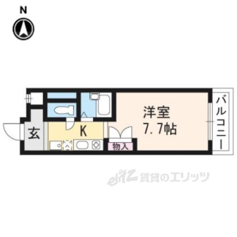りさ・すみぞめ(1K/3階)の間取り写真