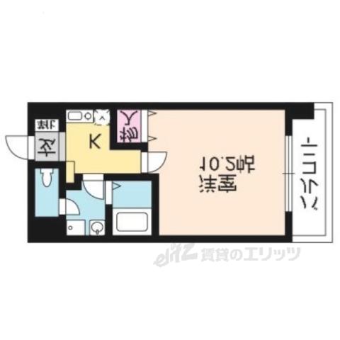 STキューブ(1K/2階)の間取り写真