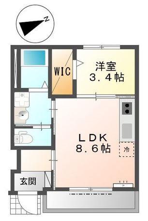 サクラG・MハイツII(1LDK/1階)の間取り写真