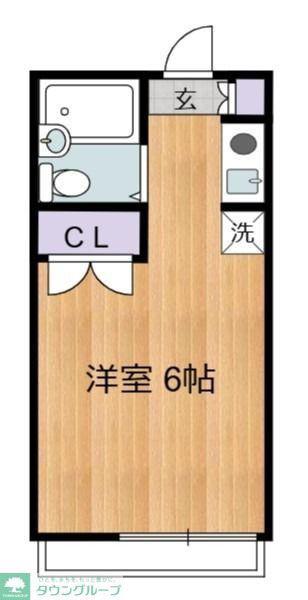 ドルフドミール(ワンルーム/2階)の間取り写真