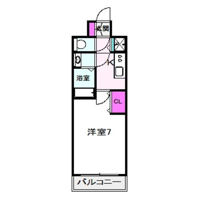 S-RESIDENCE 都島(1K/8階)の間取り写真