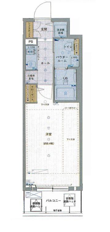 エスライズ梅田DOSHIN(1K/10階)の間取り写真