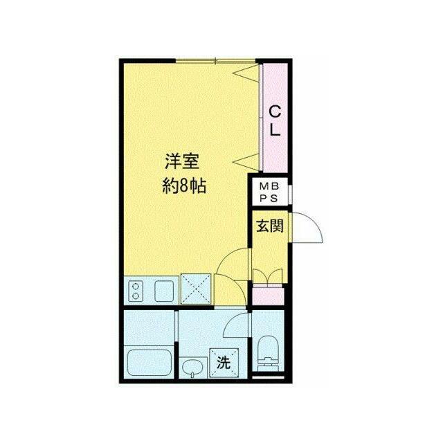 LEGALAND 三軒茶屋(ワンルーム/3階)の間取り写真