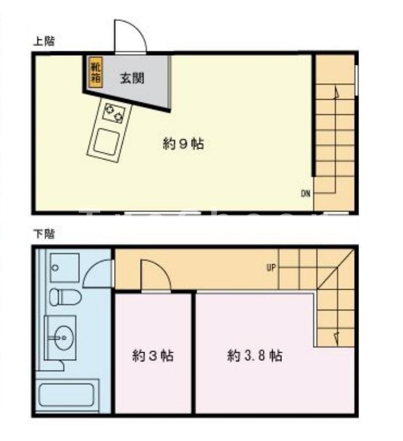 FIELD B GALLERY(ワンルーム/1階)の間取り写真