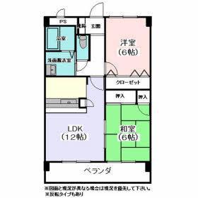 アメニティ上福岡(2LDK/2階)の間取り写真