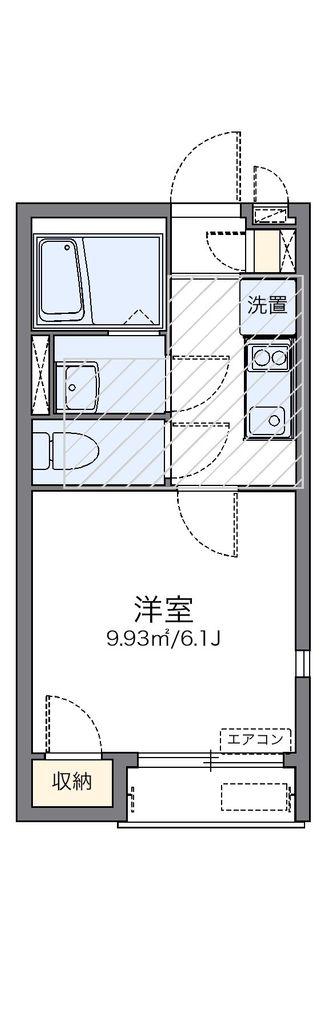 レオネクストアベーテ(1K/2階)の間取り写真