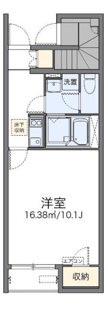 レオネクストサンルージュ 池田(1K/1階)の間取り写真
