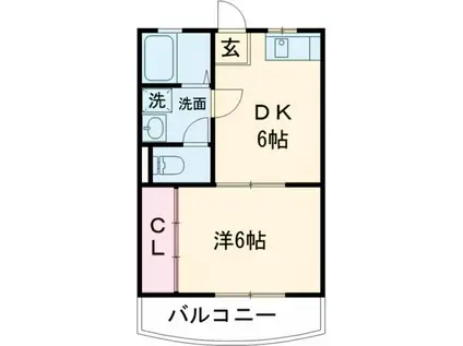 スペチアーレ(1DK/1階)の間取り写真