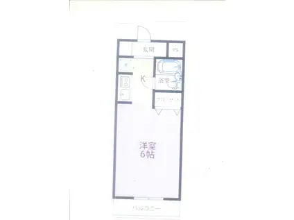 日神パレステージひばりが丘506(ワンルーム/5階)の間取り写真