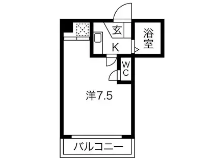 センチュリー大誠(1K/3階)の間取り写真