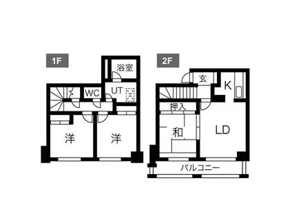 シルキーハイツ琴似公園II(3LDK/2階)の間取り写真