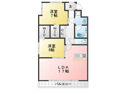 MS ARTI(2LDK/3階)の間取り写真