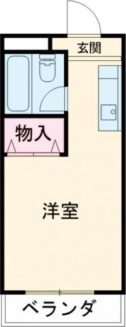 ワンズユース今寺(ワンルーム/2階)の間取り写真