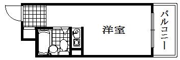 ジーエスハイム元町(ワンルーム/10階)の間取り写真