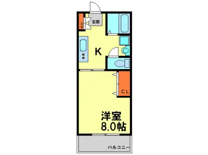 セピアOTSUKA(1K/3階)の間取り写真