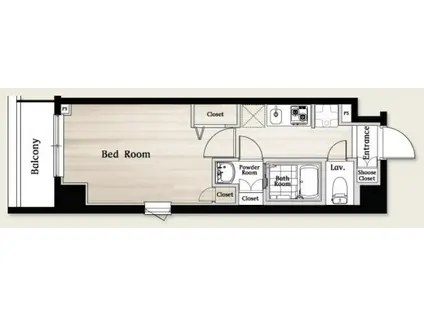 N-STAGE鶴見(1K/3階)の間取り写真