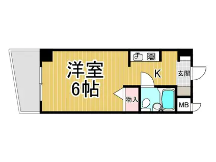 ポコアポコ甲子園口メゾン(1K/2階)の間取り写真