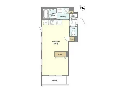 アスティーレ西新宿II(ワンルーム/3階)の間取り写真