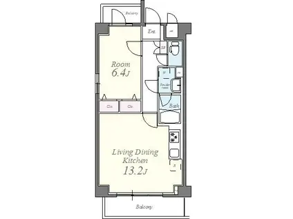 サンブリーズ(1LDK/3階)の間取り写真