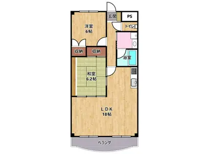 クレストYMDI(3LDK/2階)の間取り写真