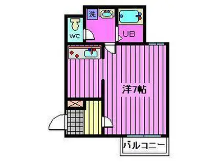 M RESIDENCE 常盤(1K/3階)の間取り写真