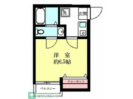 SIRO大巌寺(1K/2階)の間取り写真