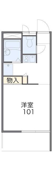 レオパレスヒルズ日野(1K/3階)の間取り写真