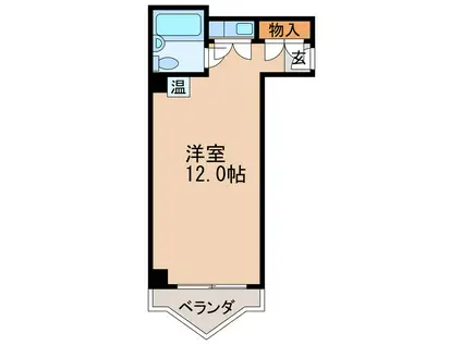 栄マンションS棟(ワンルーム/6階)の間取り写真