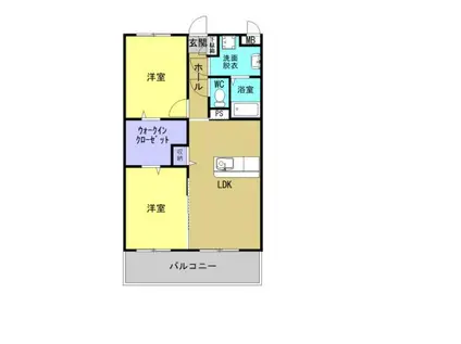 COCOSTAII(2LDK/1階)の間取り写真