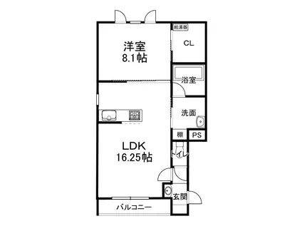 ALTAIR(1LDK/3階)の間取り写真
