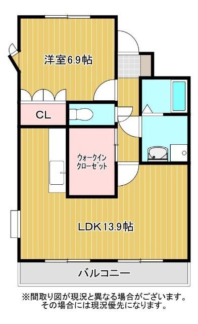 アメニティ(1LDK/2階)の間取り写真