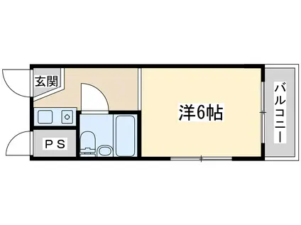 リアライズ同心(1K/5階)の間取り写真