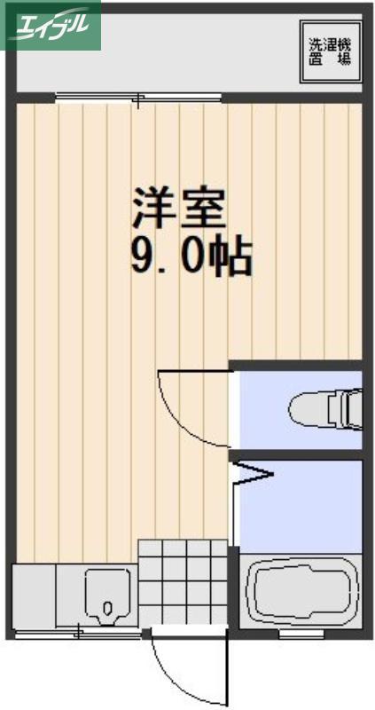 チェルシー青江東(ワンルーム/4階)の間取り写真