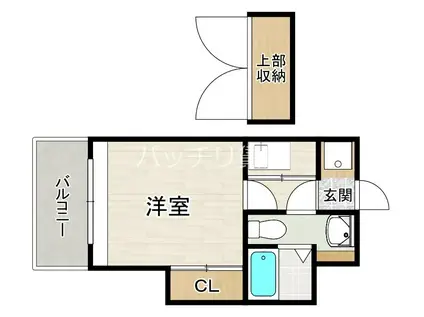 エステートモア高宮通(1K/6階)の間取り写真