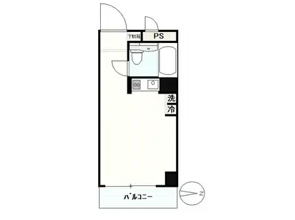 ライオンズマンション中野第3(ワンルーム/9階)の間取り写真