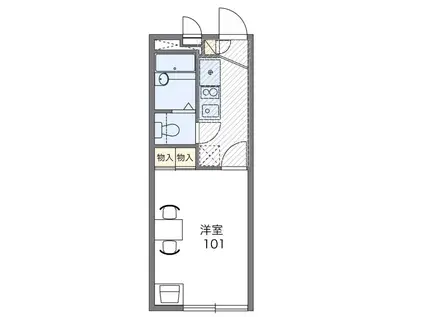 SAKURA(1K/2階)の間取り写真