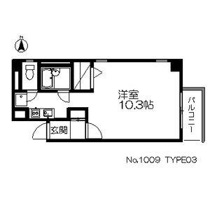 小菅木町ビル(1K/4階)の間取り写真