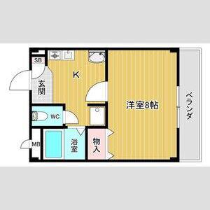 KOHWA STAR(1K/3階)の間取り写真