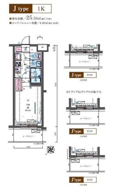 リヴシティ成増ミュジオ弐番館(1K/5階)の間取り写真
