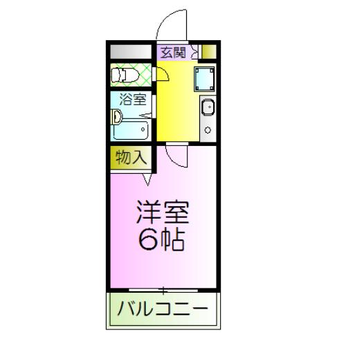 メゾンプチット(1K/3階)の間取り写真