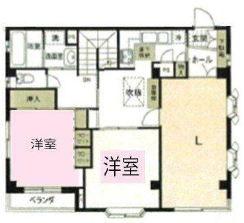 クロノス江戸川(2LDK/2階)の間取り写真