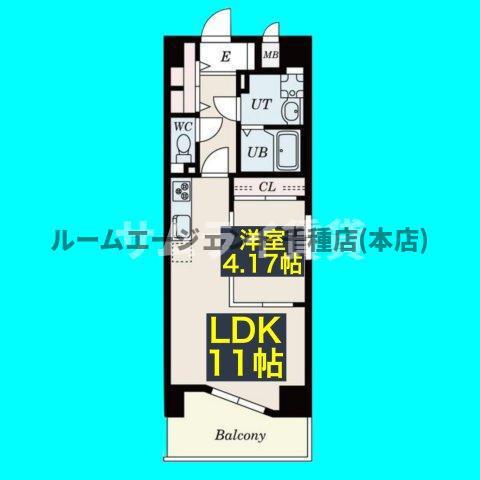 GRANDUKE大曽根(1LDK/5階)の間取り写真