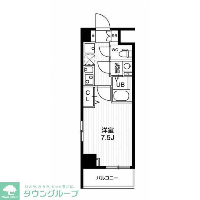 N-STAGE鳩ヶ谷(1K/7階)の間取り写真