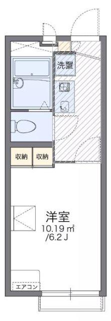 レオパレスアプリコット片山(1K/2階)の間取り写真