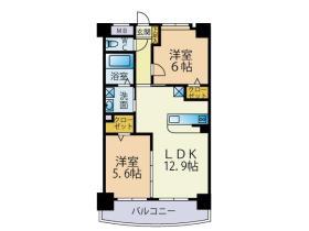 エスポワール(2LDK/5階)の間取り写真