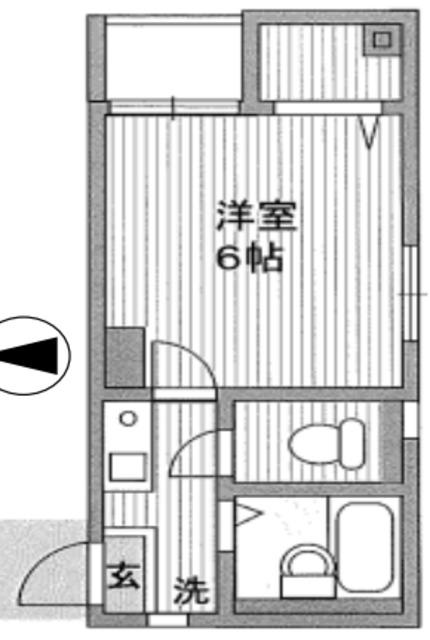 第45シンエイビル(1K/3階)の間取り写真