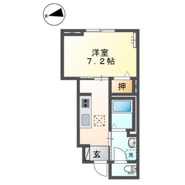 レアルMKM(1K/1階)の間取り写真
