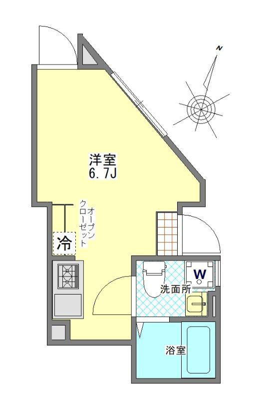 光が丘AP(ワンルーム/1階)の間取り写真