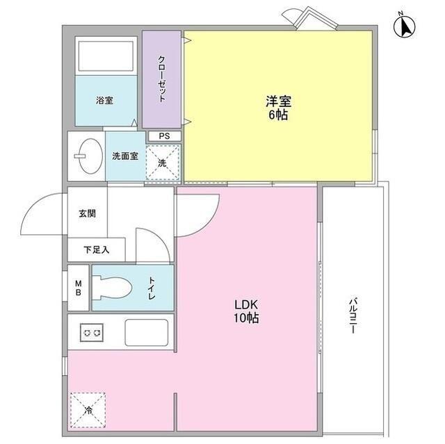 RUELLE神宮前(1LDK/3階)の間取り写真